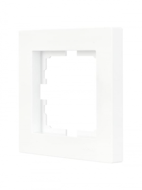 Рамка 1-местн. горизонт. VESNA бел. (20шт/240шт) LEZARD 742-0200-146 742-0200-146