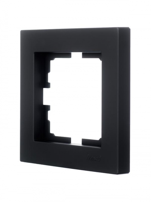 Рамка 1-местн. горизонт. VESNA черн. бархат LEZARD 742-4200-146 742-4200-146