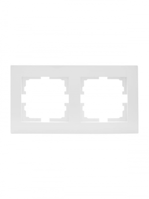 Рамка 2-местн. горизонт. VESNA бел. LEZARD 742-0200-147 742-0200-147