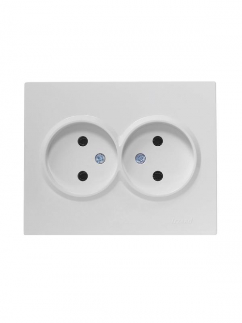 Розетка 2-м СП VESNA без заземл. ПБТ бел. LEZARD 742-0200-128B 742-0200-128B