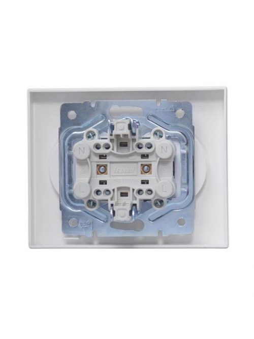 Розетка 2-м СП VESNA без заземл. ПБТ бел. LEZARD 742-0200-128B 742-0200-128B