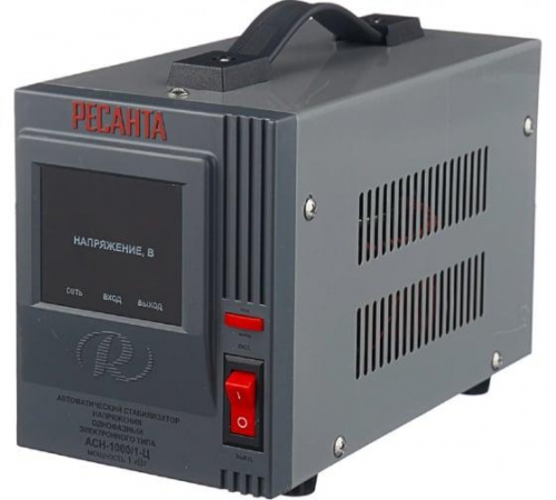 Стабилизатор напряжения АСН-1000/1-Ц 1ф 1кВт IP20 релейный Ресанта 63/6/2 63/6/2
