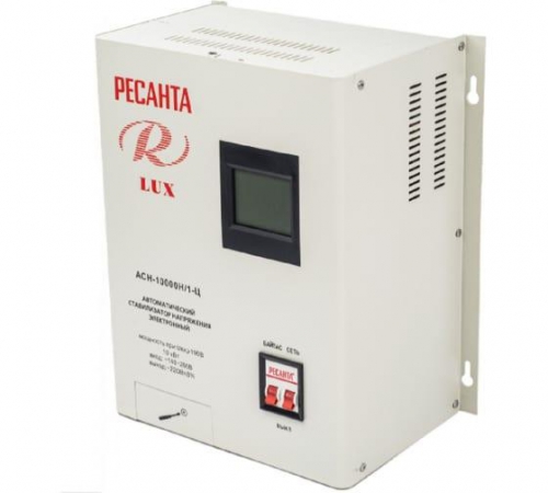 Стабилизатор напряжения АСН-10000 Н/1-Ц Lux 1ф 10кВт IP20 Ресанта 63/6/18 63/6/18