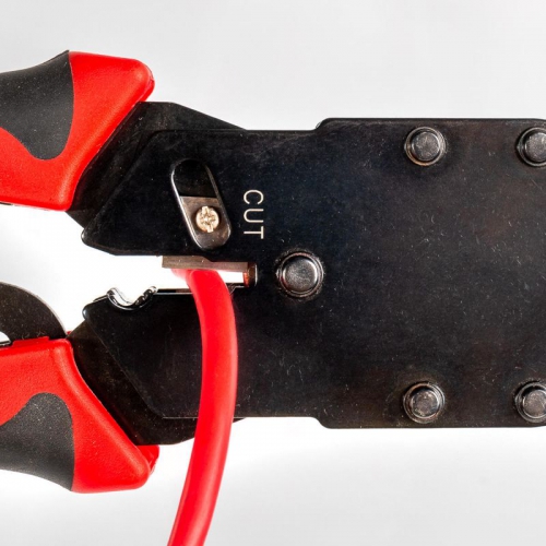 Кримпер многофункциональный с 3-мя смен. модулями для обжима RJ-45 RJ-12 RJ-11 КВТ 79759 79759