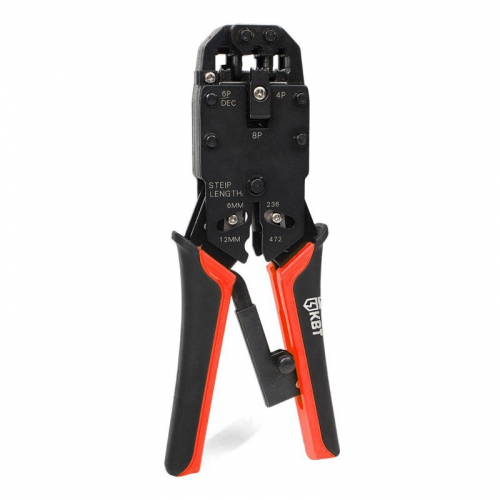 Кримпер многофункциональный с 3-мя смен. модулями для обжима RJ-45 RJ-12 RJ-11 КВТ 79759 79759