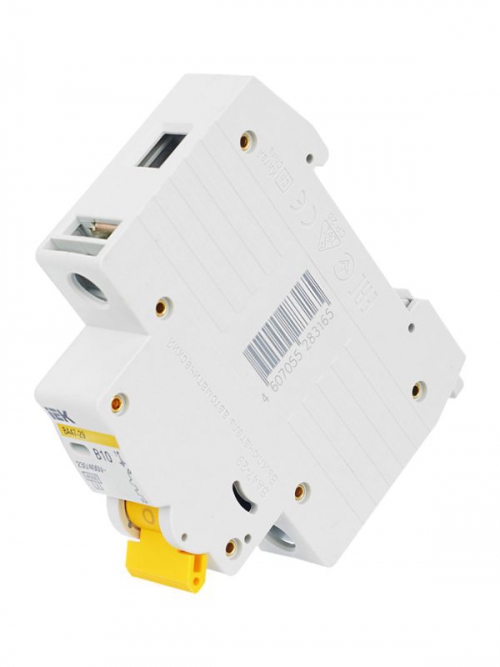 Выключатель автоматический модульный 1п B 10А 4.5кА ВА47-29 ИЭК MVA20-1-010-B MVA20-1-010-B