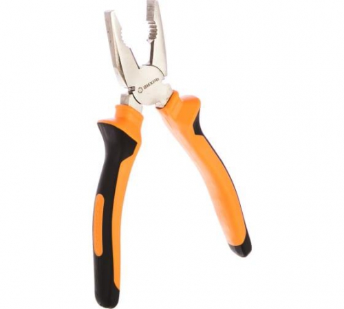 Плоскогубцы (пассатижи) 200мм двухкомпонентн. рукоятки никелир. Вихрь 73/6/3/8 73/6/3/8