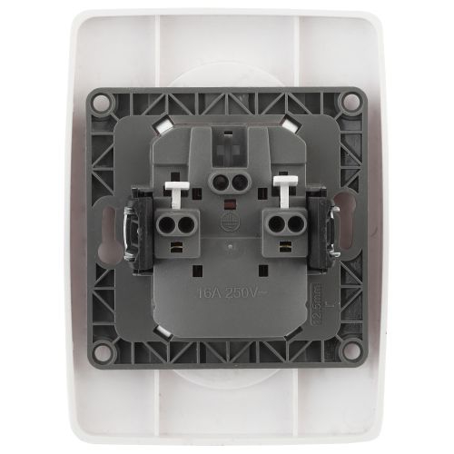 Розетка 2-м СП Эра12 12-2107-01 16А IP20 16AX 250В 2х2P бел. Эра Б0031238 Б0031238