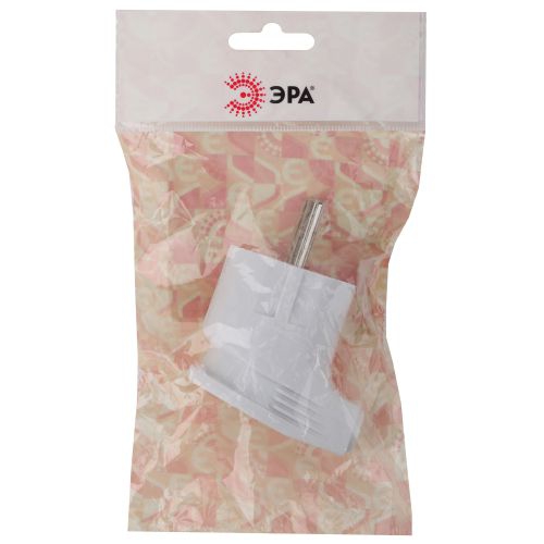 Вилка с заземл. угловая 16А бел. Vx3-W ЭРА Б0039678 Б0039678