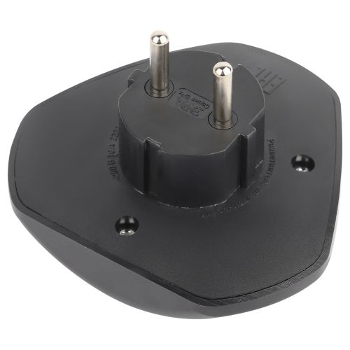 Разветвитель электрический SPx-3-B на 3 розетки без заземл. 10А черн. Эра Б0059721 Б0059721