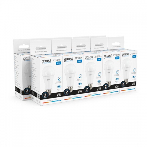 Лампа светодиодная Elementary 25Вт A67 6500К холод. бел. E27 2150лм GAUSS 73235 73235