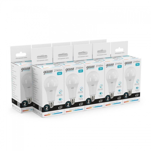 Лампа светодиодная Elementary 35Вт A67 4100К нейтр. бел. E27 2740лм GAUSS 70225 70225