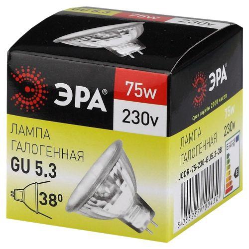 Лампа галогенная GU5.3-JCDR (MR16) -75W-230V-Cl ЭРА C0027366 C0027366