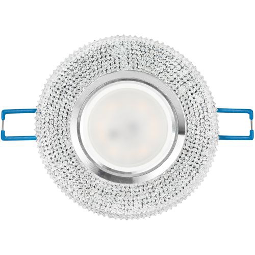 Светильник DK LD1 WH декор со светодиод. подсветкой GU5.3 220В 50Вт прозр. ЭРА Б0018775 Б0018775