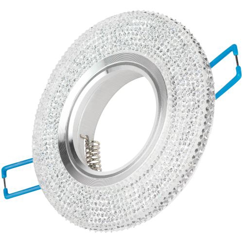 Светильник DK LD1 WH декор со светодиод. подсветкой GU5.3 220В 50Вт прозр. ЭРА Б0018775 Б0018775