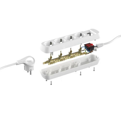 Удлинитель 4х3м с заземл. 16А IP20 U-4es-3m-3х1 ПВС 3х1 с выкл. Эра Б0028381 Б0028381