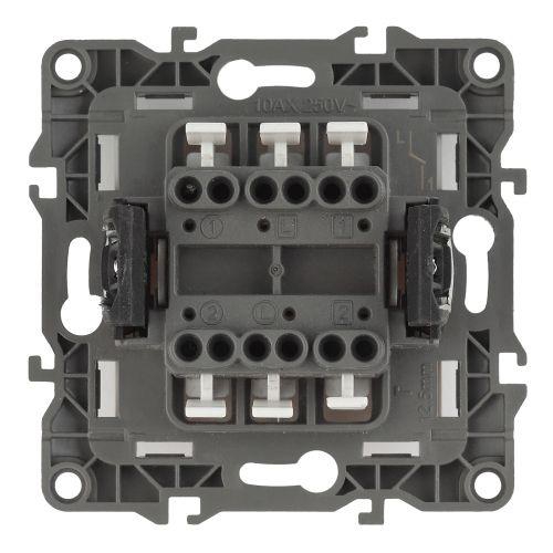 Механизм выключателя 2-кл. СП Эра12 10А IP20 12-1104-01 250В 10AX бел. Эра Б0014645 Б0014645