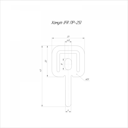 Хомут (FR ПР-25) (уп.100шт) Промрукав PR08.3659 PR08.3659