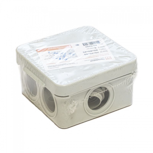 Коробка распределительная ОП безгалогенная (HF) 70х70х40 Промрукав 40-0200 40-0200