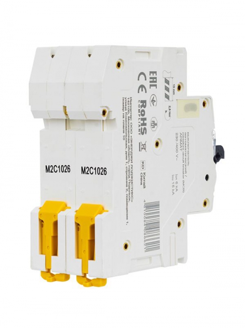 Выключатель автоматический 2п C 10А M06N ARMAT IEK AR-M06N-2-C010 AR-M06N-2-C010