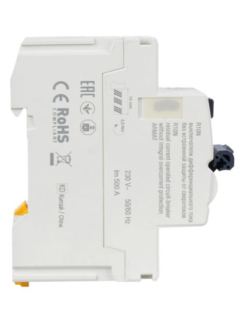 Выключатель дифференциального тока (УЗО) 2п 40А 30мА тип A ВДТ R10N ARMAT IEK AR-R10N-2-040A030 AR-R10N-2-040A030