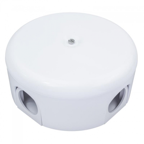 Коробка распределительная d78мм ЛИЗЕТТА (в компл. 4 кабельных ввода) ABS-пластик бел. Bironi B1-521-21-K B1-521-21-K