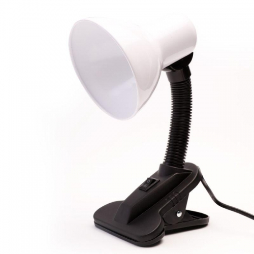 Светильник UF-320P С01 настол. прищепка 230В 60Вт E27 ЛОН бел. Ultraflash 12370 12370