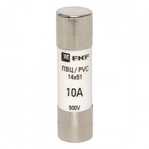 Вставка плавкая цилиндрическая ПВЦ 14х51 10А EKF pvc-14x51-10 pvc-14x51-10