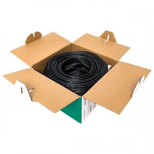 Кабель витая пара U/UTP кат.5e 4 пары solid внешний оболочка LDPE черн. TERACOM EKF TRC-5EUTP-04PE-BK-OUT3 TRC-5EUTP-04PE-BK-OUT3