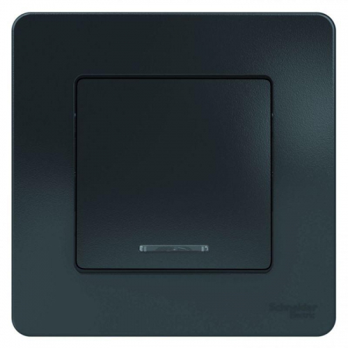 Выключатель 1-кл. СП Blanca 10А IP20 (сх. 1) 250В с подсветкой антрацит SE BLNVS010116 BLNVS010116
