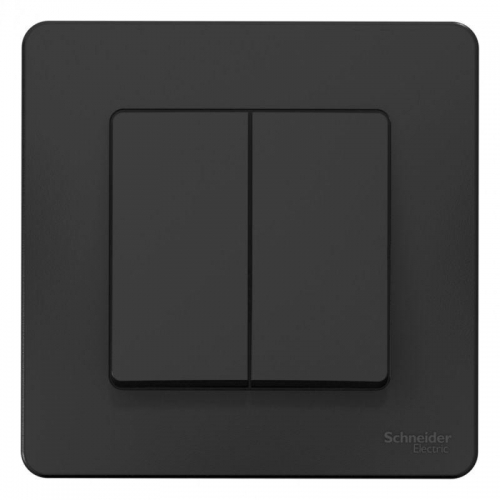 Выключатель 2-кл. СП Blanca 10А IP20 (сх. 5) 250В антрацит SE BLNVS010506 BLNVS010506