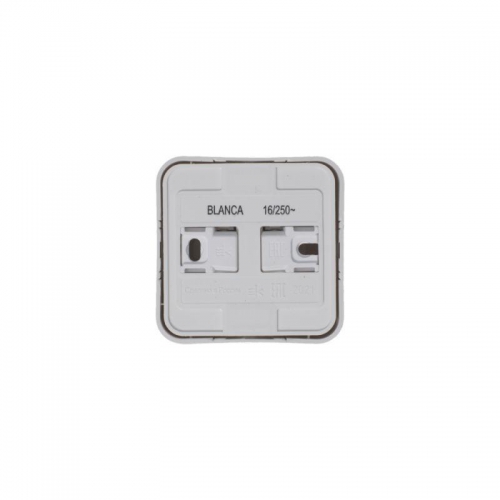 Розетка 1-м ОП Blanca 16А IP20 250В с заземл. защ. шторки с изолир. пластиной бел. SE BLNRA011111 BLNRA011111