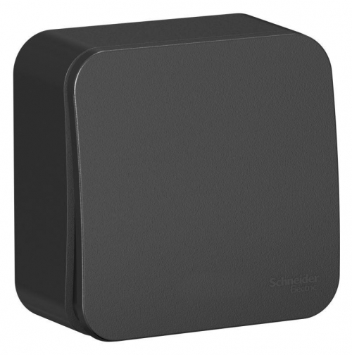 Выключатель 1-кл. ОП Blanca 10А IP20 (сх. 1) 250В с изолир. пластиной антрацит SE BLNVA101016 BLNVA101016