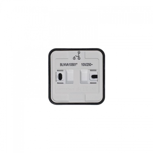 Выключатель 2-кл. ОП Blanca 10А IP20 (сх. 5) 250В с изолир. пластиной антрацит SE BLNVA105016 BLNVA105016