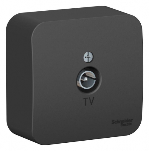 Розетка телевизионная TV ОП Blanca коннектор с изолир. пластиной антрацит SE BLNTA000016 BLNTA000016