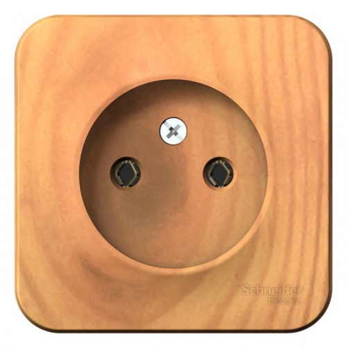 Розетка 1-м ОП Blanca 16А IP20 250В без заземл. без защ. шторок с изолир. пластиной ясень SE BLNRA000115 BLNRA000115