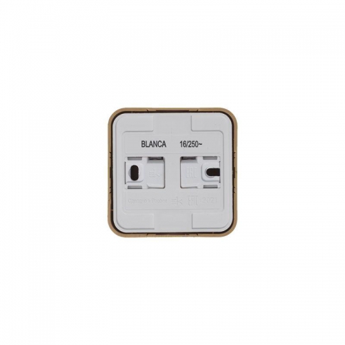 Розетка 1-м ОП Blanca 16А IP20 250В с заземл. защ. шторки с изолир. пластиной ясень SE BLNRA011115 BLNRA011115