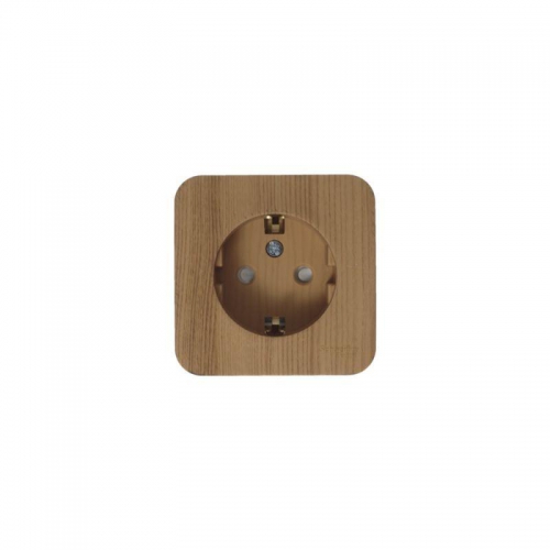 Розетка 1-м ОП Blanca 16А IP20 250В с заземл. защ. шторки с изолир. пластиной ясень SE BLNRA011115 BLNRA011115