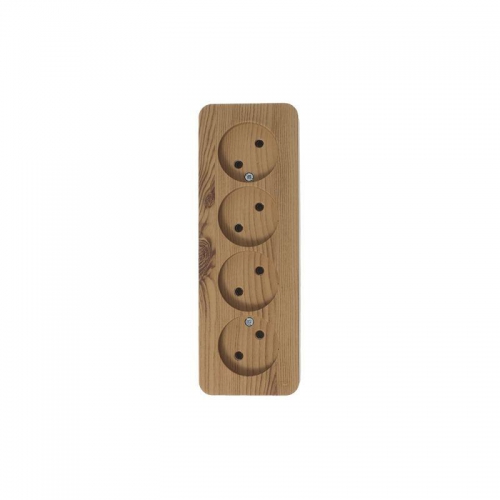 Розетка 4-м ОП Blanca 16А IP20 250В без заземл. без защ. шторок с изолир. пластиной ясень SE BLNRA000415 BLNRA000415