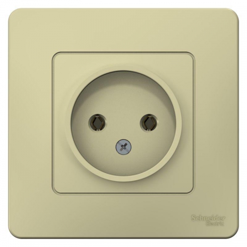 Розетка 1-м СП Blanca 16А IP20 250В без заземл. без защ. шторок беж. SE BLNRS000017 BLNRS000017