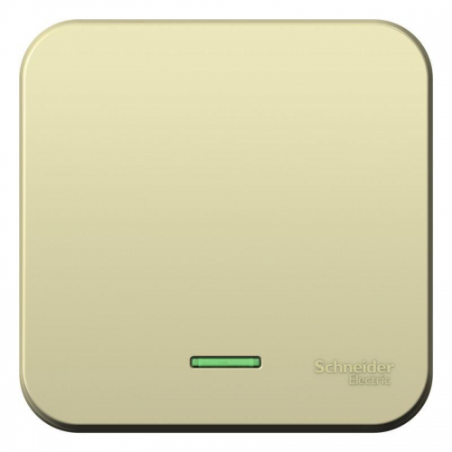 Выключатель 1-кл. ОП Blanca 10А IP20 (сх. 1) 250В с подсветкой с изолир. пластиной беж. SE BLNVA101117 BLNVA101117