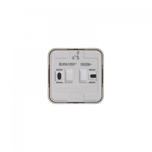 Выключатель 2-кл. ОП Blanca 10А IP20 (сх. 5) 250В с изолир. пластиной беж. SE BLNVA105017 BLNVA105017