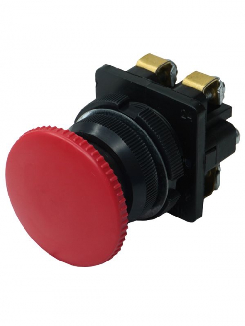 Выключатель кнопочный КЕ-021 У3 исп.2 1з+1р гриб без фиксации IP40 10А 660В красн. Электротехник ET511659 ET511659