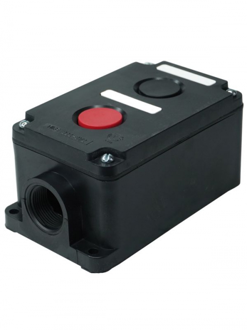 Пост кнопочный ПКЕ 222-2 У2 10А 660В 2 элемента черн. и красн. цилиндр накладной IP54 пост управления Электротехник ET519076 ET519076