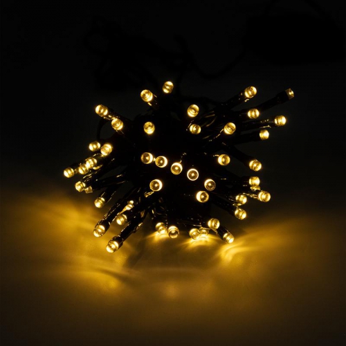 Светильник светодиодный садовый SLR-G01- 50Y гирлянда 50 желт. LED на солнечн. батарее ФАZА 5027299 5027299