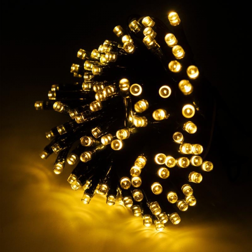 Светильник светодиодный садовый SLR-G01-100Y гирлянда 100 бел. LED на солнечн. батарее ФАZА 5027312 5027312