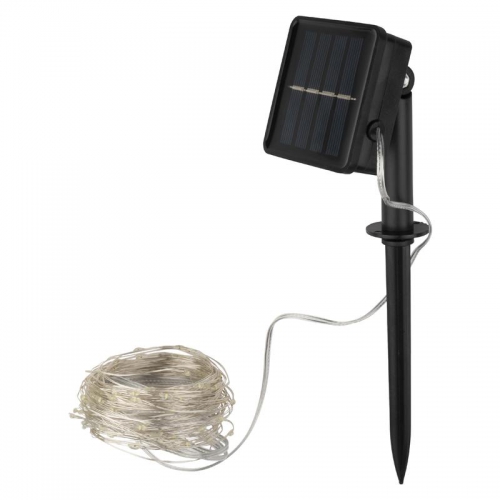 Светильник светодиодный садовый SLR-G03-200W нить 200LED холод. бел. на солнечн. батарее ФАZА 5033337 5033337