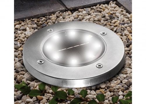 Светильник светодиодный SLR-S14 8SMD грунтовый IP44 корпус нерж. сталь солнечная батарея (уп.4шт) ФАZА 5041011 5041011