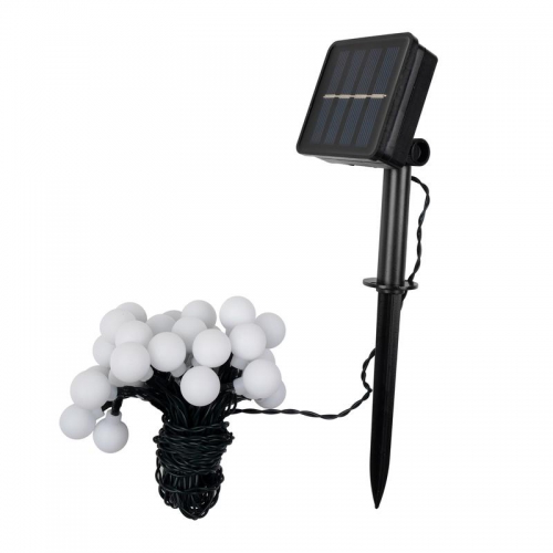 Светильник светодиодный SLR-G07-30M садовый; гирлянда матов. шарики мультицвет солнечная батарея ФАZА 5040847 5040847