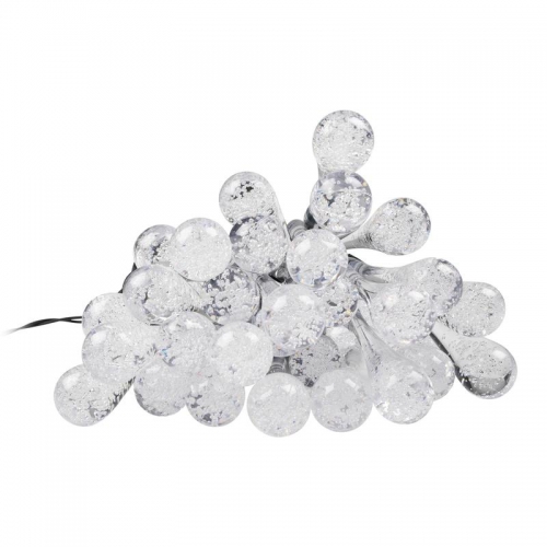 Светильник светодиодный SLR-G08-30W садовый; гирлянда капли теплый бел. солнечная батарея ФАZА 5040960 5040960